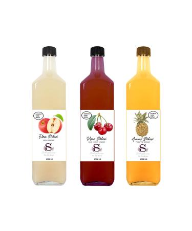 S heylaana Natural Apple Cherry and Pineapple Vinegar 1000 Ml