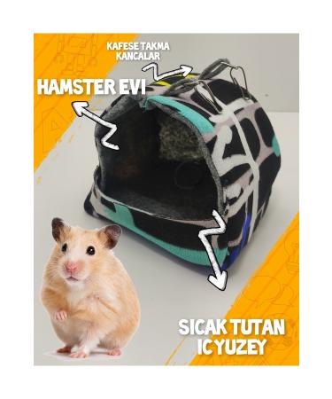 ozzipetshop Plush Hamster Sleeping House Haster Nest Hamster House