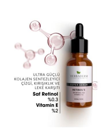 Herbaderm Super Serum (Pure Retinol 0.3% + Vitamin E 2%) Anti-Aging 30 Ml X3 - Buy Online on GoSupps.com