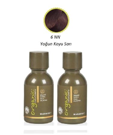 Organic Colour Systems 6 Nn Intense Dark Blonde Hair Length 60ml X 2 Pieces
