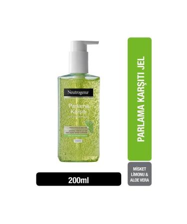 Neutrogena Fresh Tangerine Scented Anti-Shine Face Cleansing Gel 200 Ml - Buy Online on GoSupps.com