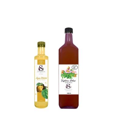 S heylaana Natural Quince Vinegar 500 Ml - Natural Rosehip Vinegar 1000 Ml