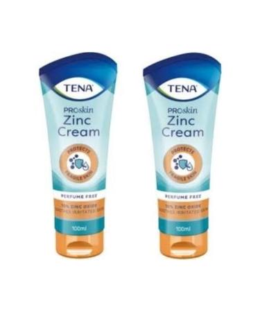 Tena Zinc Barrier Cream 2 Pieces 100 ml Protective / Repairing for Inpatients