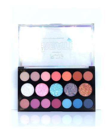 AILY COSMETICS Create Model Glittery 19-Purple Eyeshadow Palette