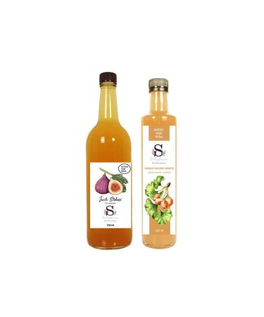 S heylaana Natural Fig Vinegar 750 Ml Natural Ginkgo Biloba Vinegar 500ml