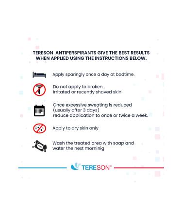 Tereson Hand Foot and Underarm Antiperspirant 3x50 ml - Buy Online on GoSupps.com