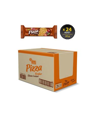 Eti Pizza Cracker Legendary Taste 63 g x 24 Pieces - Buy Online on GoSupps.com