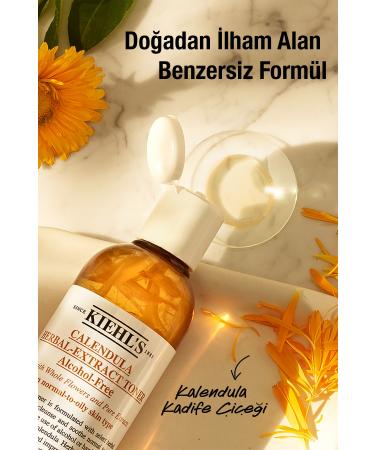 Kiehl's Purifying Toner with Calendula and Marigold Extract for Oily and Normal Skin Alcohol-Free 250 ml - Buy Online on GoSupps.com
