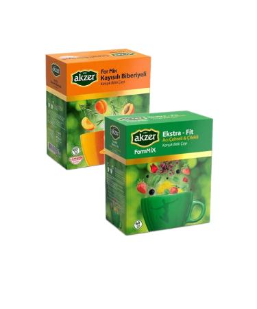 Akzer Formmix Apricot Rosemary and Extra Fit Herbal Teas