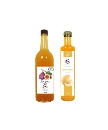 Suheylaana Natural Fig Vinegar 750 ml and Natural Melon Vinegar 500 ml