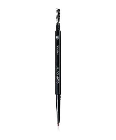 Faberlic Glam Team Ultrafine Eyebrow Pencil Glam Outfit Shade "graphite"