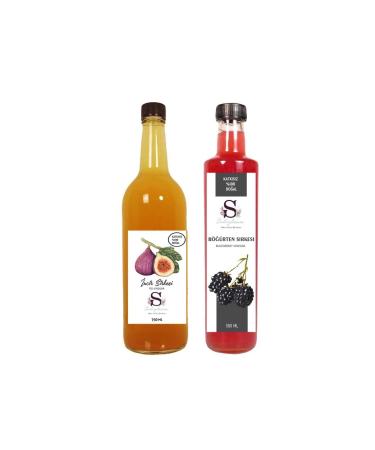 Suheylaana Natural Fig Vinegar 750 Ml And Natural Blackberry Vinegar 500 Ml