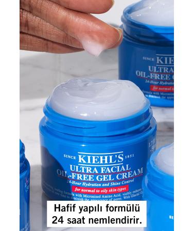 Kiehl's Ultra Facial Oil-free 24-Hour Moisturizing Anti-Pore Gel Cream for Oily Skin 50 ml - Buy Online on GoSupps.com