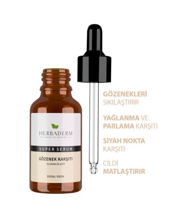 Herbaderm Super Serum (OLEANOLIC ACID) Anti-Pore 30 ml X3 - Buy Online on GoSupps.com