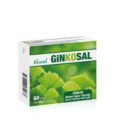 Ginkosal Memory Attention Deficit Focus Concentration Supplementary Food 60 Tablets