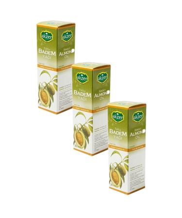 Akzer Sweet Almond Oil 3 pcs 20 cc