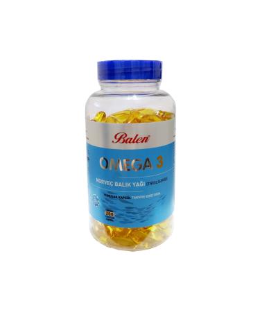 Balen Omega 3 Norwegian Fish Oil 200 Capsules (1380 Mg - Triglyceride Form)