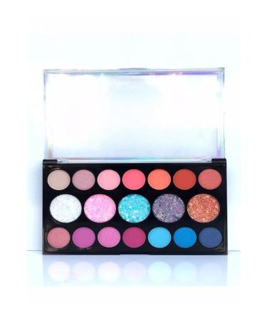 HaLVeY Music Festival Eyeshadow Glitter 19-Piece Makeup Palette