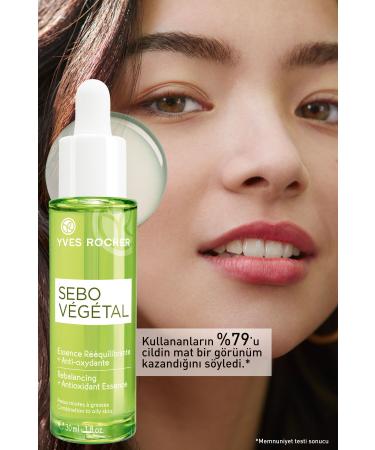 Yves Rocher Sebo Vegetal Antioxidant Oil Balancing Serum for Combination and Oily Skin - Zinc & Salicylic Acid - 30ml - Buy Online on GoSupps.com