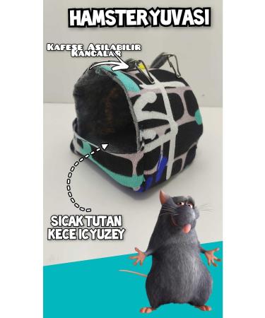 ozzipetshop Hamster House Nest Warm Sleeping Bed