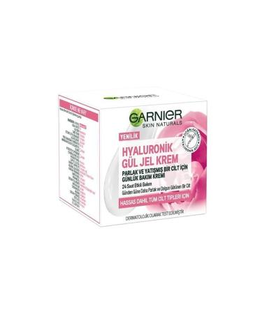 Garnier Hyaluronic Rose Gel Cream Daily Care Cream for a Bright and Soothed Skin (50 ml) - Buy Online on GoSupps.com