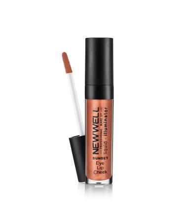 New Well Liquid Illuminator Brightening Blush 3 In 1 - Sunset - Buy Online on GoSupps.com