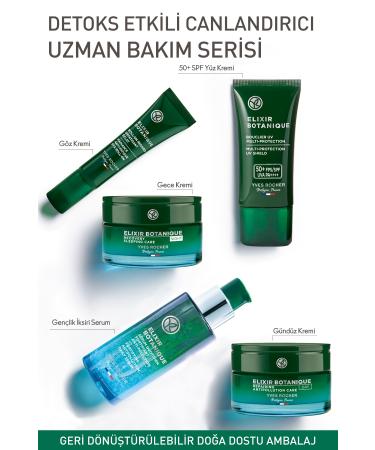 Yves Rocher Detoxifying Anti-Aging Face Cream with 50 SPF-30ml - Buy Online on GoSupps.com