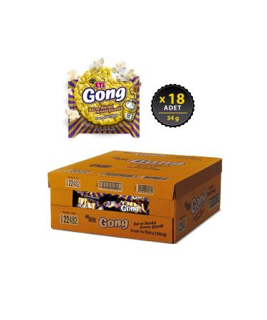 Eti Gong Honey and Mustard Flavored Corn and Rice Crisps 34 g x 18 Pieces - Buy Online on GoSupps.com