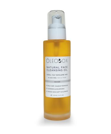 Oleobox Skin Nourishing Eye-Stinging Purifying Natural Facial Cleansing Oil Rosehip Jojoba & Chamomile - 100 Ml