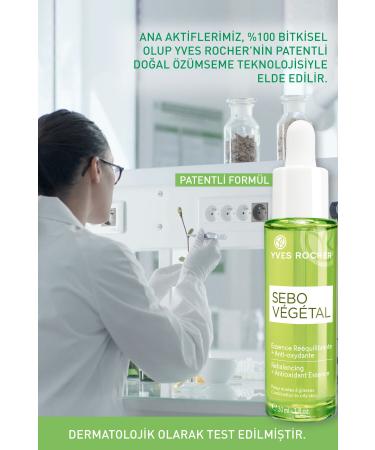 Yves Rocher Sebo Vegetal Antioxidant Oil Balancing Serum for Combination and Oily Skin - Zinc & Salicylic Acid - 30ml - Buy Online on GoSupps.com