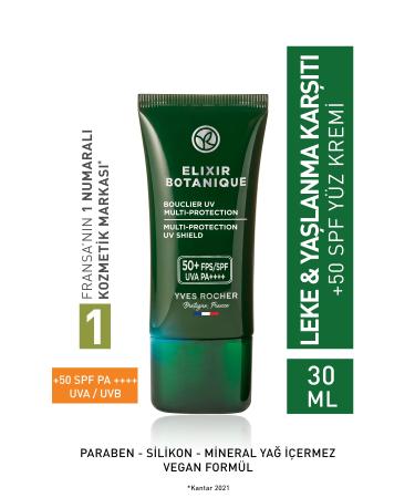 Yves Rocher Detoxifying Anti-Aging Face Cream with 50 SPF-30ml