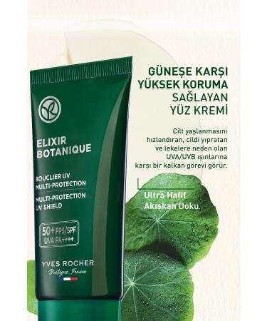 Yves Rocher Detoxifying Anti-Aging Face Cream with 50 SPF-30ml - Buy Online on GoSupps.com
