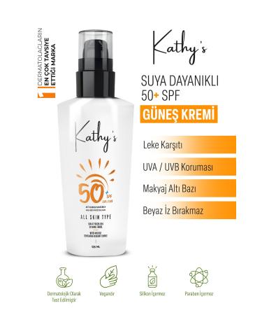 kathy's paris anti-blemish brightening spf 50+ body and face sunscreen 125ml