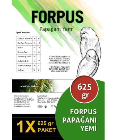 Dal Millet Net Premium Forpus Parrot Food 625gr.