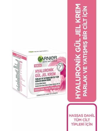 Garnier Hyaluronic Rose Gel Cream Daily Care Cream for a Bright and Soothed Skin (50 ml)