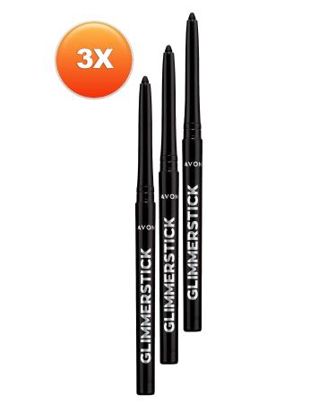 Avon Glimmersticks Retractable Eyeliner Blackest Black Trio Set - Buy Online on GoSupps.com