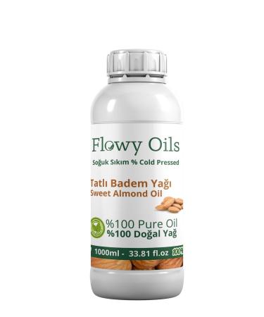 Celenzea Sweet Almond Oil 0 Natural Plant Based Fixed Oil Sweet Almond Oil 1000ml 1lt