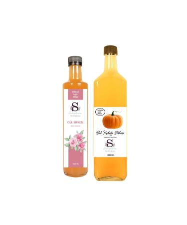 Suheylaana Natural Rose Vinegar 500 Ml - Natural Golden Strawberry Vinegar 1000 Ml