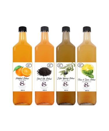 S heylaana Natural Orange Black Cumin Olive Leaf and Mint & Lemon Vinegar 1000 Ml