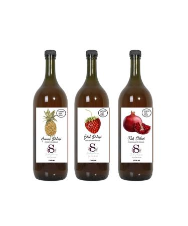 S heylaana Natural Pineapple Strawberry and Pomegranate Vinegar 1500 Ml