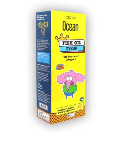 Ocean Orange Flavored Ocean Fish Oil Syrup 150 ml - Buy Online on GoSupps.com