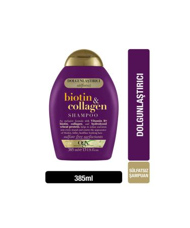 OGX Plumping Biotin and Collagen Shampoo 385 ml X2 Pieces Lstlkkzmt75k