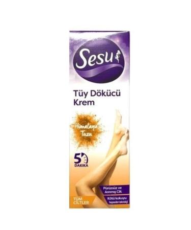 Sesu Hair Removal Cream Himalayan Salt All Skin Types 100 Ml