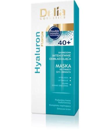 Delia Hyaluron Fusion 40+ Regenerating Face and Neck Mask 30 Ml