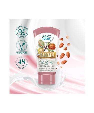 Arko Nem Prebiotic Cream Series Almond Milk 60ml - Buy Online on GoSupps.com