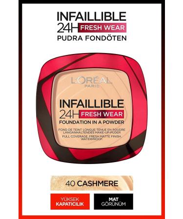 L'Oreal Paris Infaillible 24h Fresh Wear Super Powder Foundation 40 Cashmere