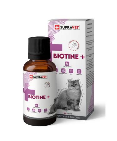 Supravet Plus +b For Cats Biotine Drops 100 Ml + Zinc + Multi Vitamin (Coat Health Drops for Cats) - Buy Online on GoSupps.com