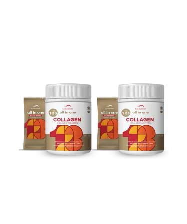 COLLAJEUNE All In One Collagen Supplement - Type 1 Type 2 Type 3 - (28 Sachets X 10 000 Mg)