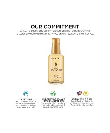 L'anza Keratin Healing Oil Strengthening Protein Hair Care Serum 100ml Sulfate Free - Buy Online on GoSupps.com