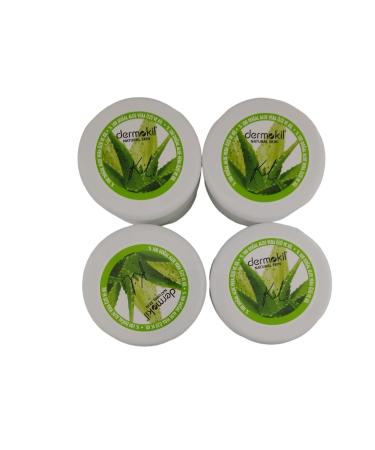 Dermokil 0 Natural Aloe Vera Extract and Clay Hand Face and Body Cream Set of 4 Pieces (300*4:1200 Ml)